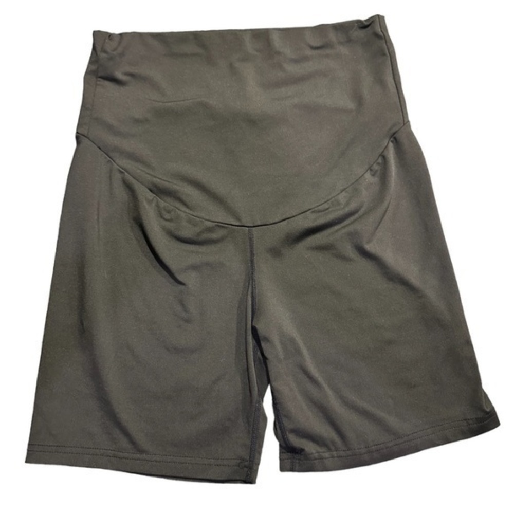 Shein Maternity Full Panel Shorts Size Med Black EUC #2000